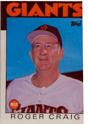1986 Topps Baseball Cards      111     Roger Craig MG